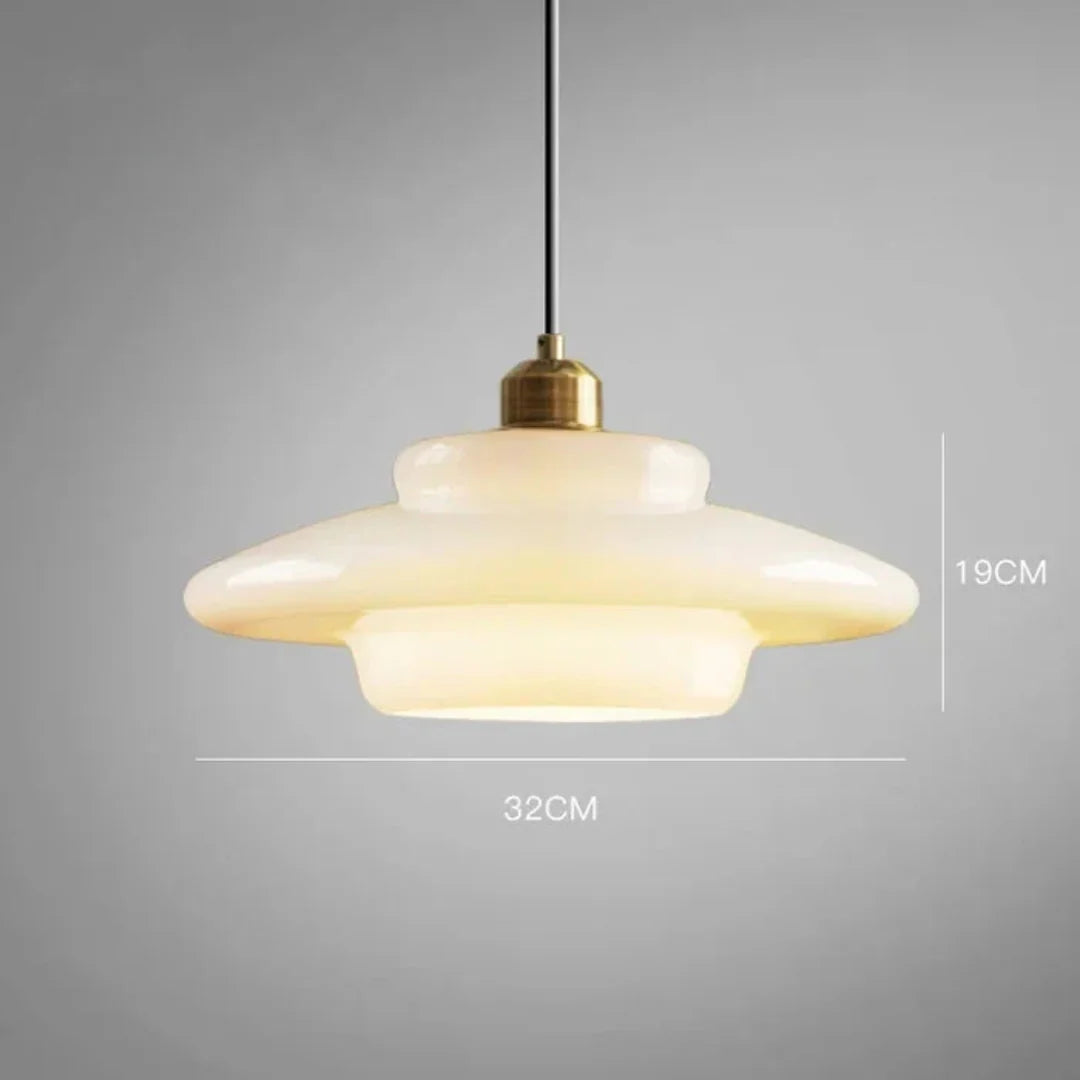 Omrix White Glass Design Pendant Lamp
