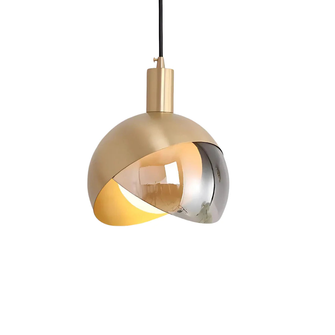 Wynd Modern Gold Pendant Lamp Glass