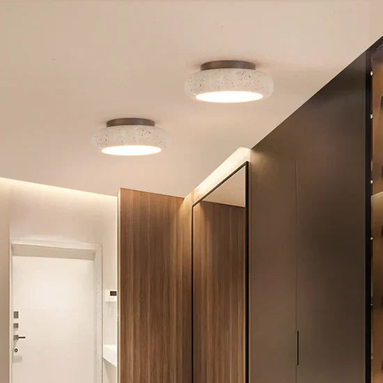 Rava Travertine Retro Ceiling Lamp