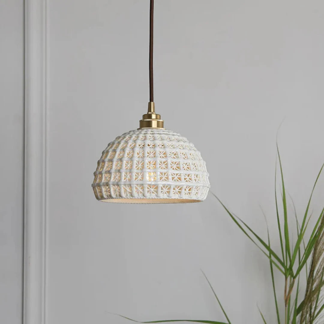 Syra Minimalist Ceramic Pendant Lamp
