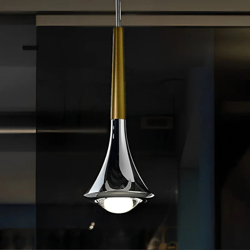 Leontia Scandinavian Drop-Shaped Metal Pendant Lamp