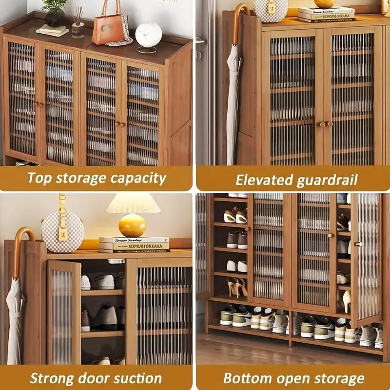 Bamboo Shoe Cabinet