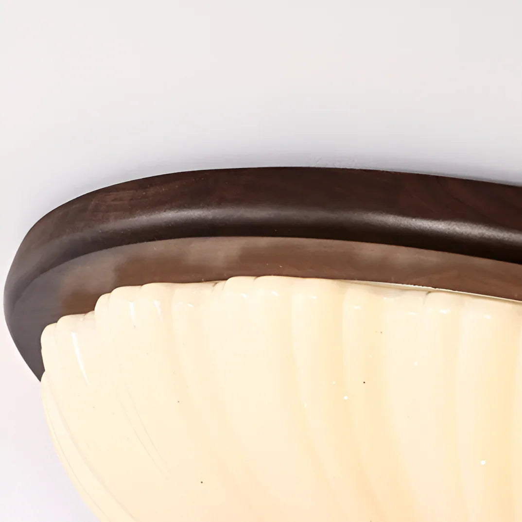 Talena American Vintage Wooden Retro LED Ceiling Lamp