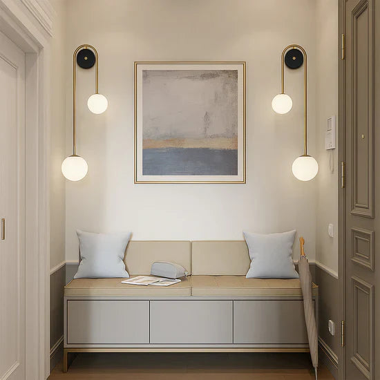 Florania Wall Lamp with Arc-Shaped Design