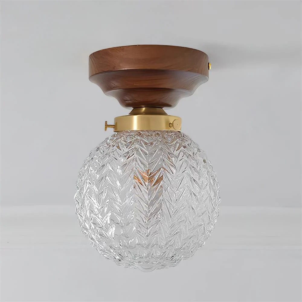 Evona Retro Crystal Glass Ceiling Lamp