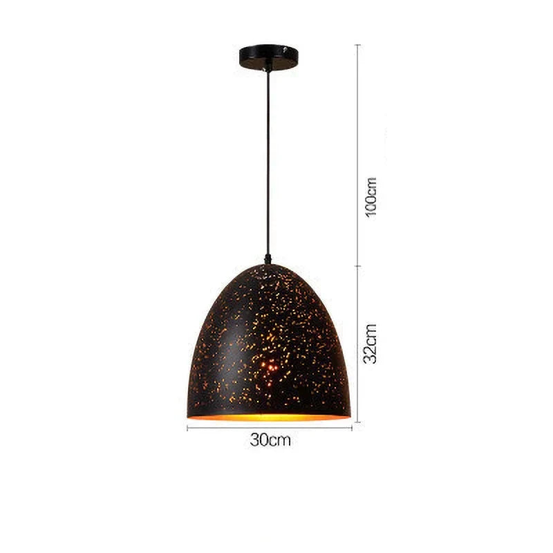 Noctyra Vintage Iron Pendant Lamp in Scandinavian Retro Loft Style