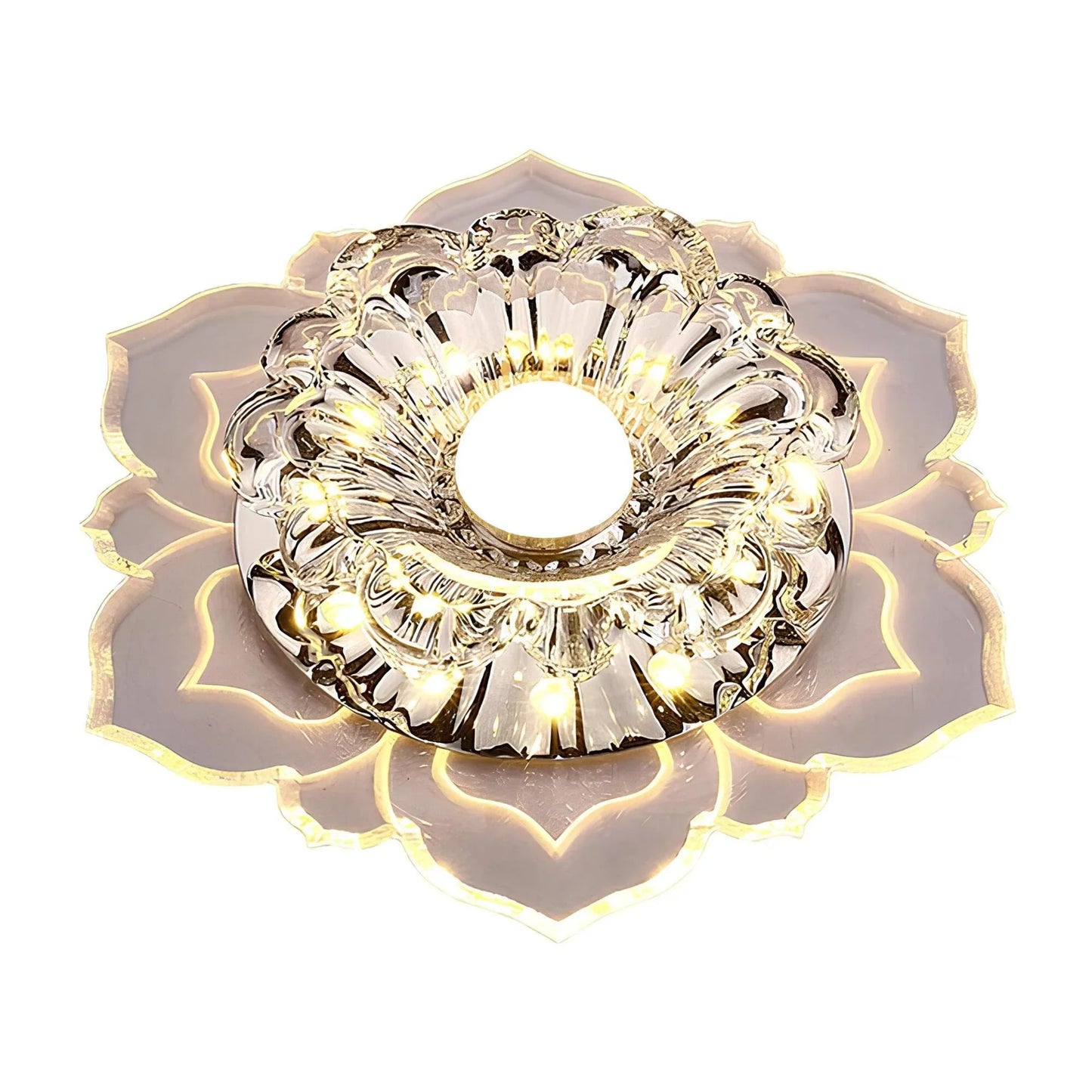 Mirella Elegant Crystal LED Ceiling Lamp with Modern Design
