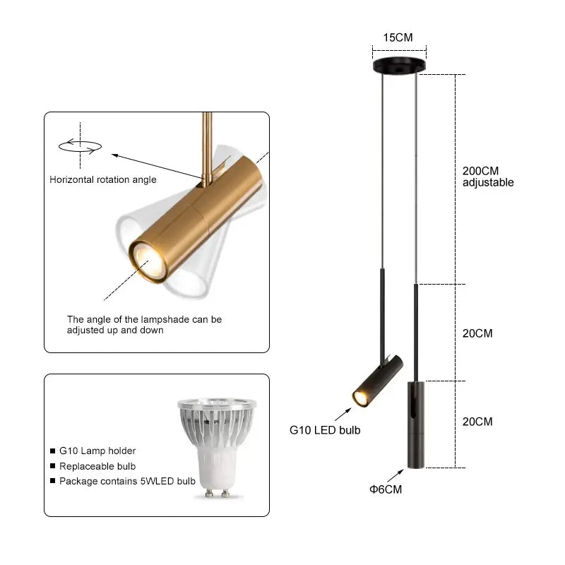 Nysaia Modern LED Pendant Lamp Bedroom