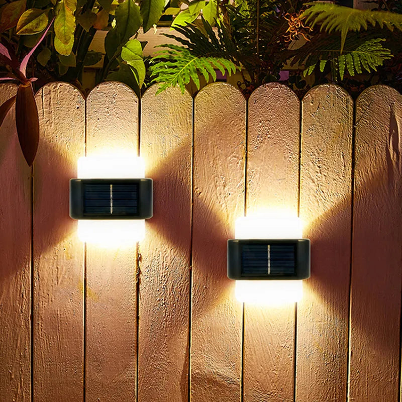 Solar LED Wall Lights (Pack of 2)
