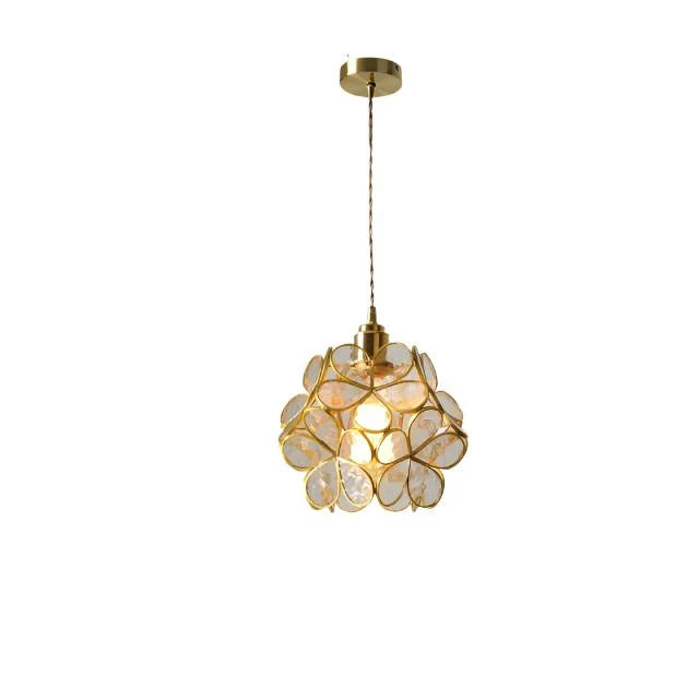 Nuvia Modern Flower Shape Glass LED Pendant Lamp