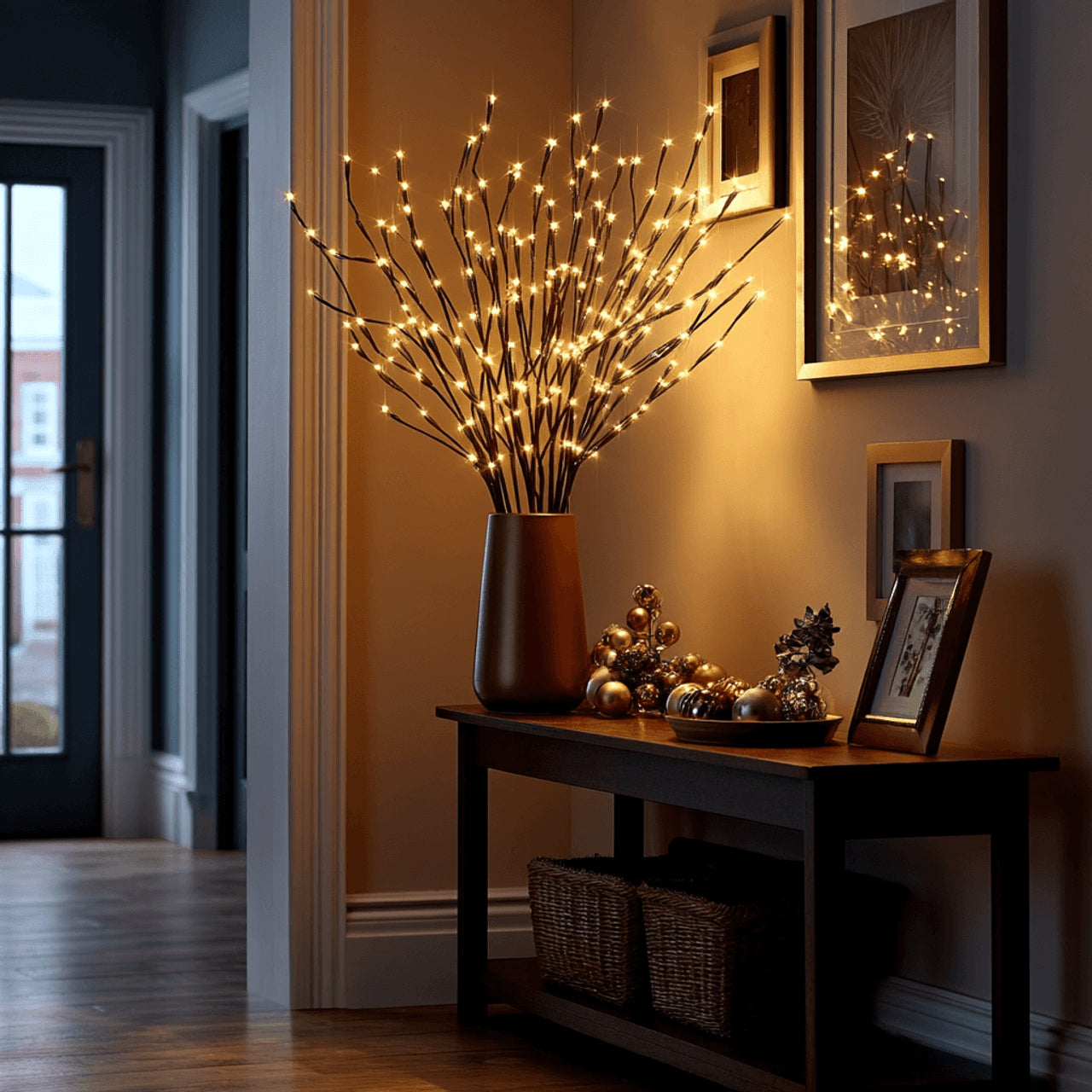 Twinkling Tree Willow Vine by Casa Solaro™