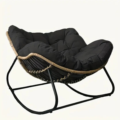 Outdoor Papasan Rocking Chair