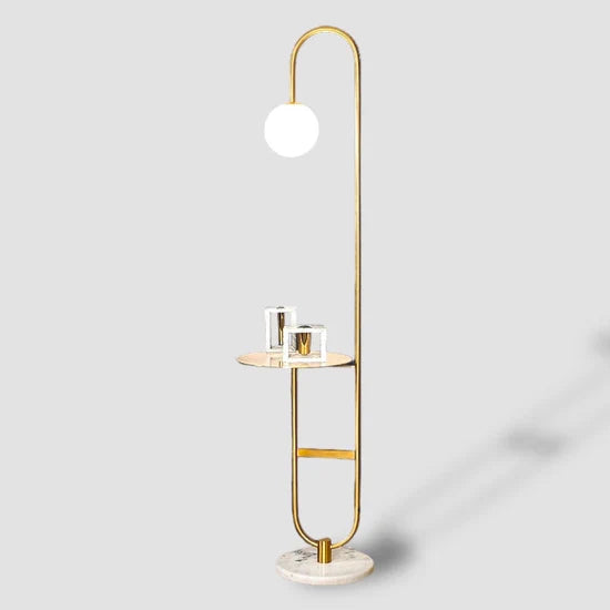 Oranthe Nordic LED Floor Lamp with Round Table