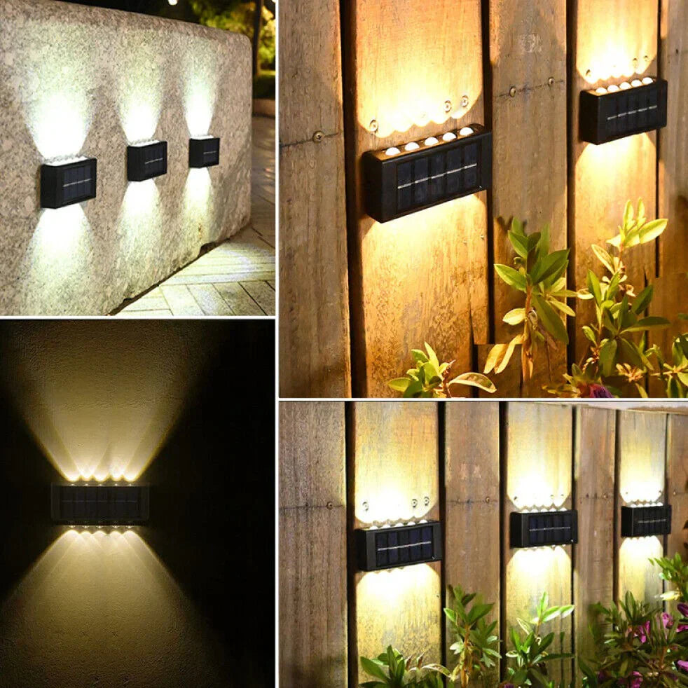 Solar LED Wall Lights (Pack of 2)
