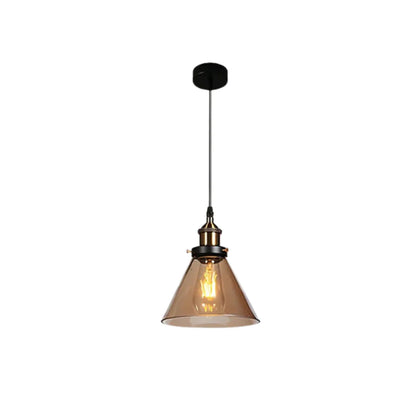 Urban Vintage Glass Pendant Lamp | Stylish Dining Table Lamp