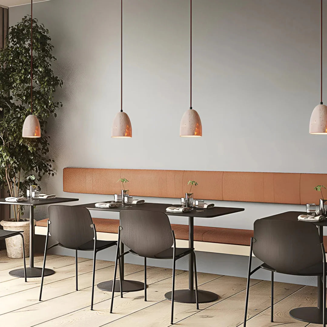 Nerina Retro Travertine Pendant Lamp