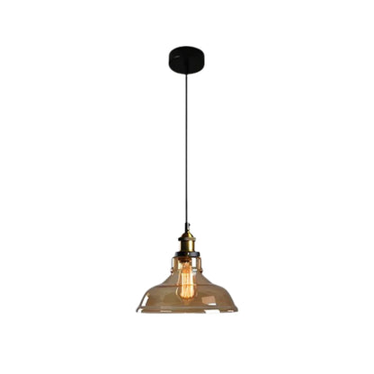 Urban Vintage Glass Pendant Lamp | Stylish Dining Table Lamp