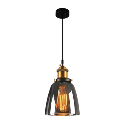 Urban Vintage Glass Pendant Lamp | Stylish Dining Table Lamp