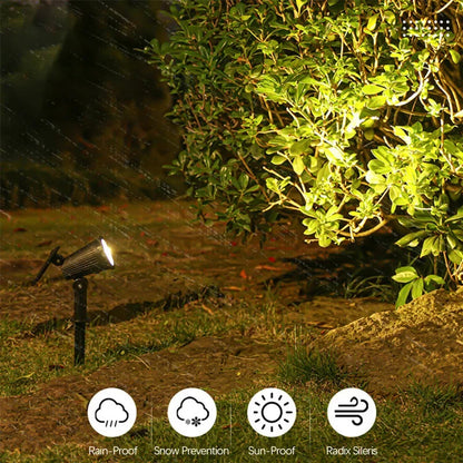 Solar Powered Garden Spotlight (Set of 2)