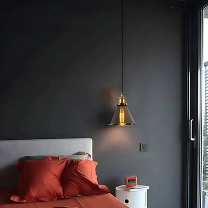 Urban Vintage Glass Pendant Lamp | Stylish Dining Table Lamp