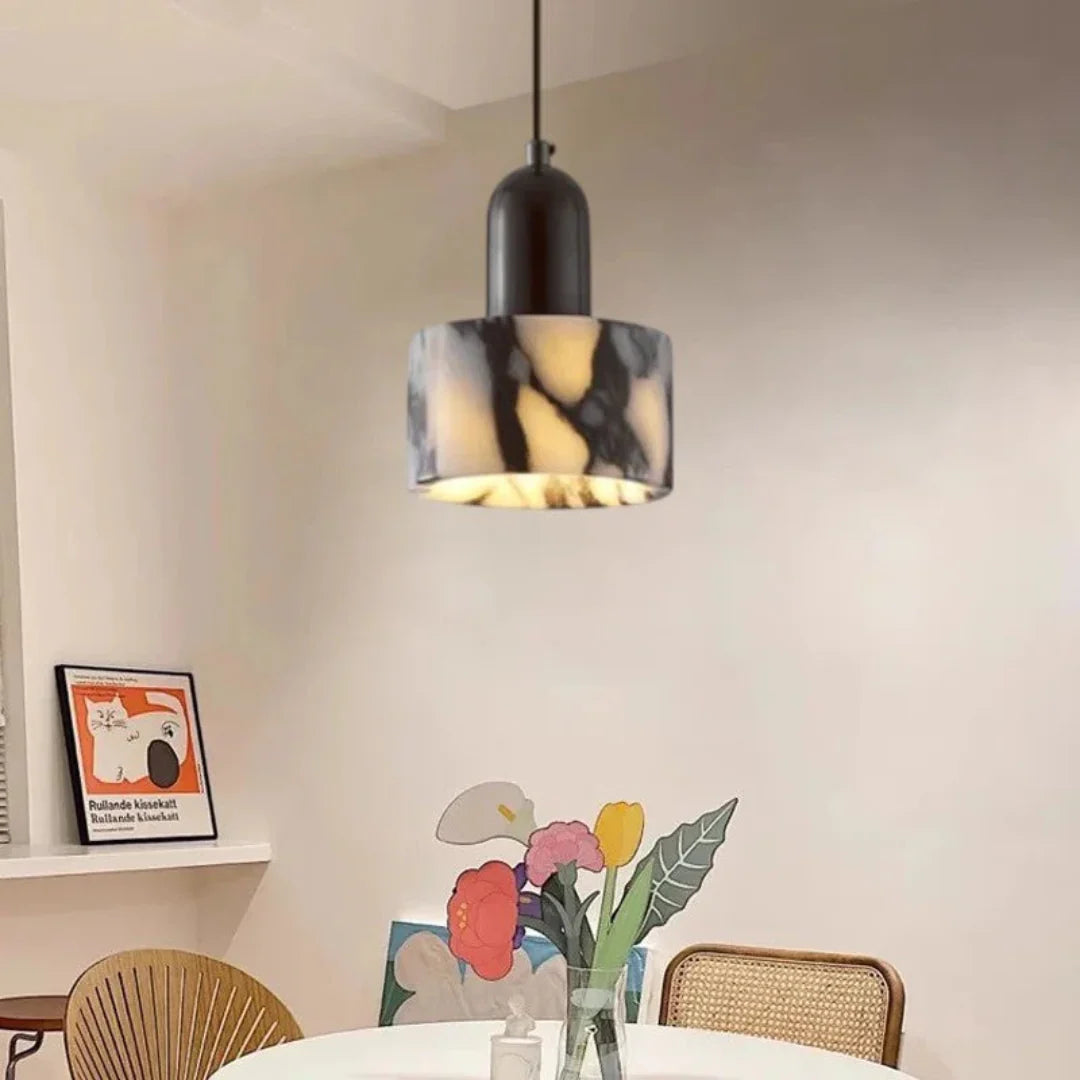 Nuvra Luxury Black Marble Design Pendant Lamp