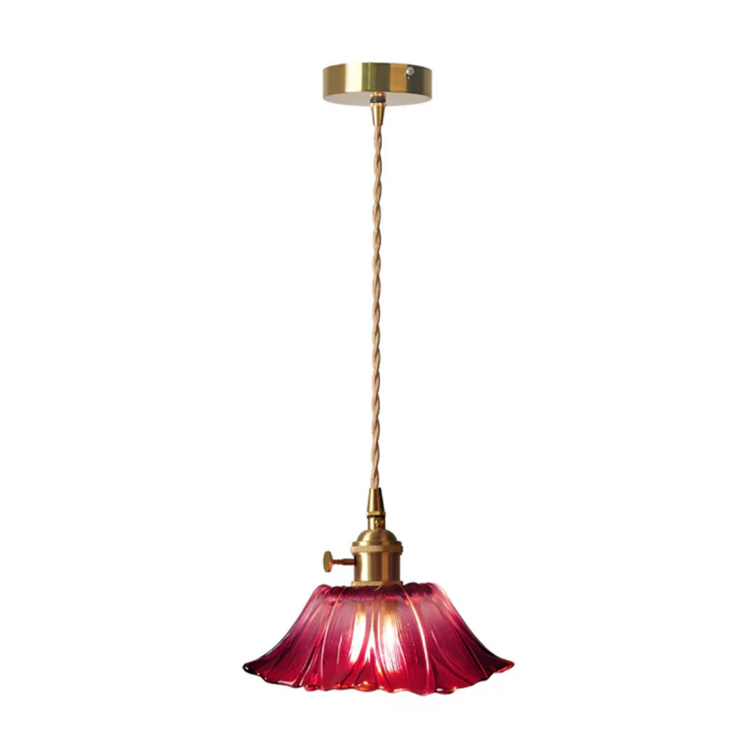 Iphigenia Lotus Glass Pendant Lamp