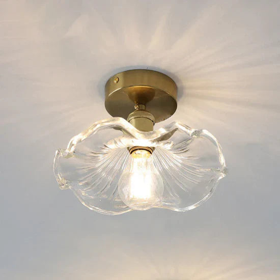 Fyrix Glass Hibiscus Ceiling Lamp