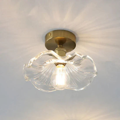 Fyrix Glass Hibiscus Ceiling Lamp
