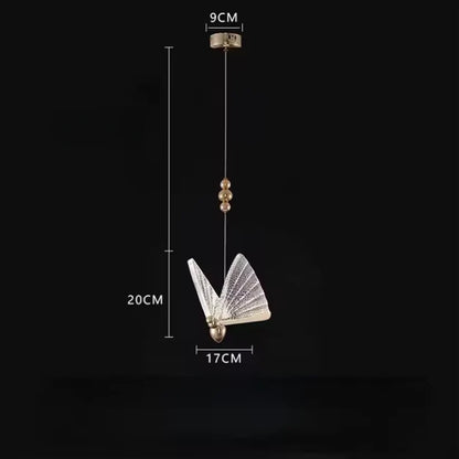 Corvina Modern Creative LED Pendant Lamp with Decorative Butterfly Design