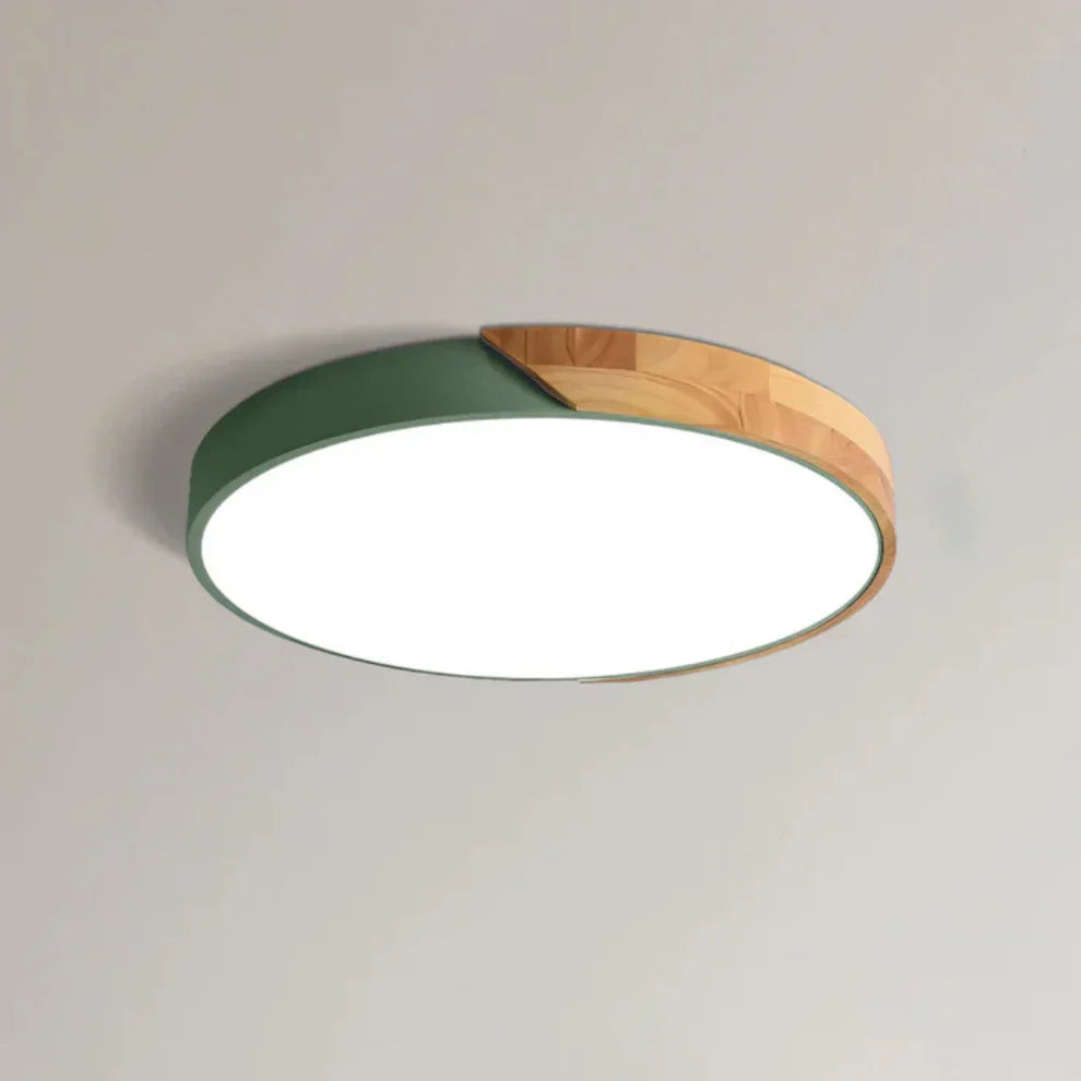 Delos Scandinavian Wooden LED Ceiling Lamp