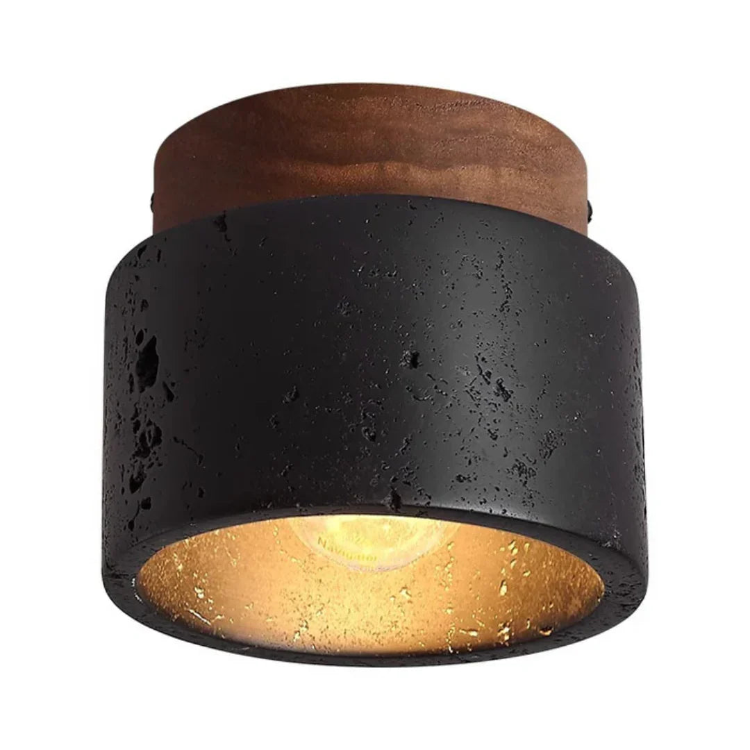 Proteus Ceiling lamp with stone look