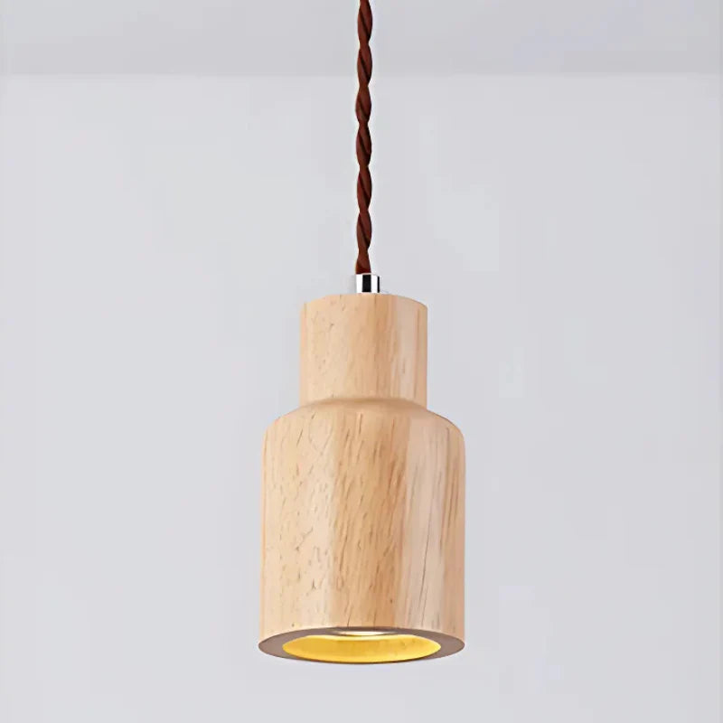 Thalene Scandinavian Modern LED Pendant Lamp made of Wood