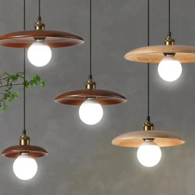 Virena Nordic Minimalist Wooden LED Pendant Lamp