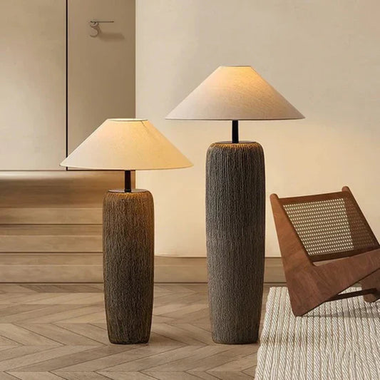 Orama Weathered Wooden Floor Lamp