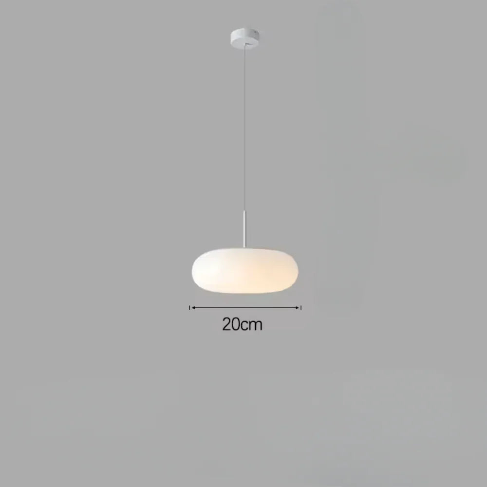 Nyxora Modern Cream Pendant Lamp in Simple Chandelier Style with Warm LED Lighting