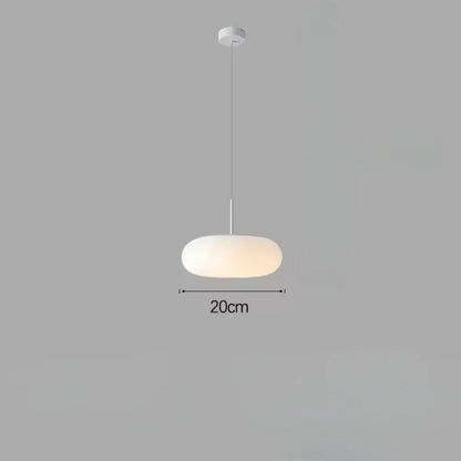 Nyxora Modern Cream Pendant Lamp in Simple Chandelier Style with Warm LED Lighting