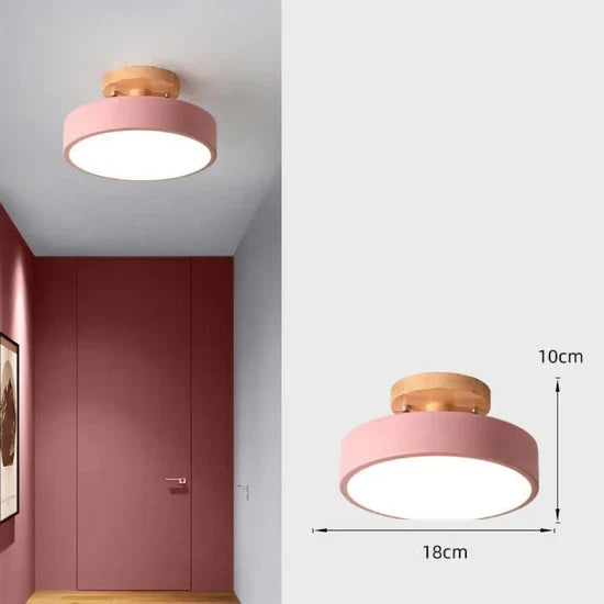 Illumine Wooden LED Ceiling Lamp