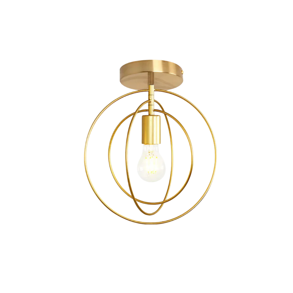 Thaleia Modern Ring Shape Ceiling Lamp Gold