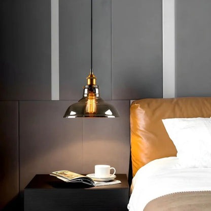 Urban Vintage Glass Pendant Lamp | Stylish Dining Table Lamp