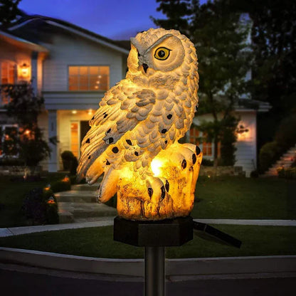 Uylin Solar Owl Outdoor Lamp
