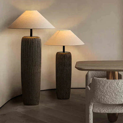 Orama Weathered Wooden Floor Lamp