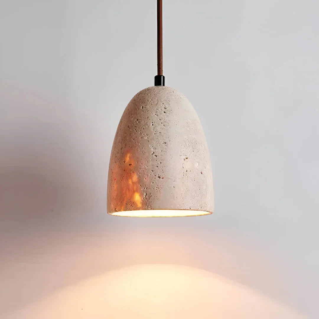 Nerina Retro Travertine Pendant Lamp