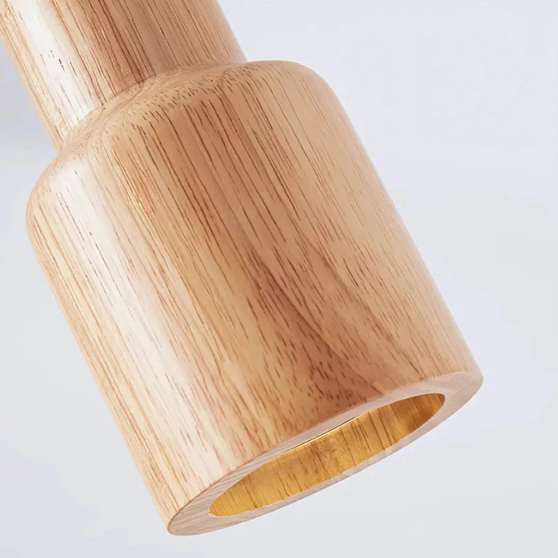 Thalene Scandinavian Modern LED Pendant Lamp made of Wood