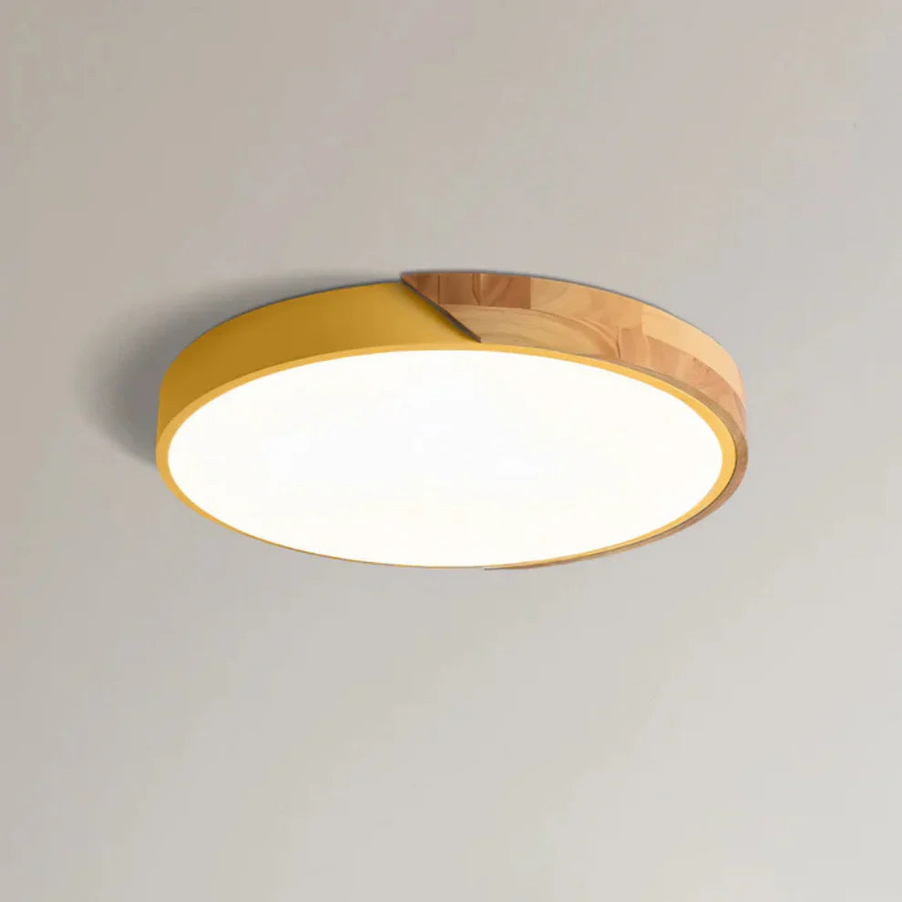 Delos Scandinavian Wooden LED Ceiling Lamp