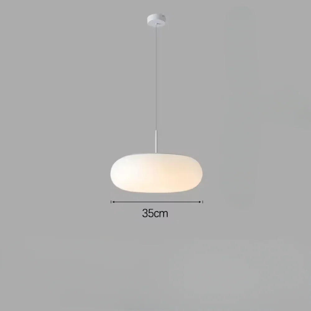 Nyxora Modern Cream Pendant Lamp in Simple Chandelier Style with Warm LED Lighting