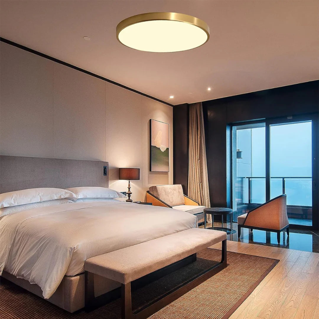 Icho Ultra-thin LED Ceiling Lamp Gold