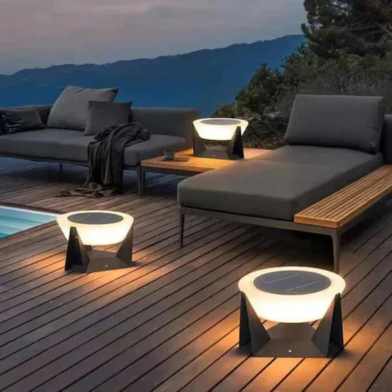Vita Stylish Solar-Powered Outdoor Lamp