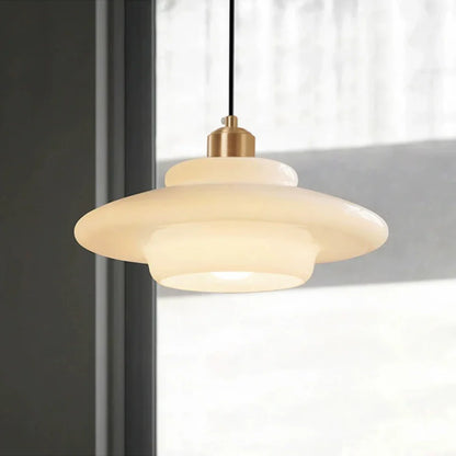 Omrix White Glass Design Pendant Lamp