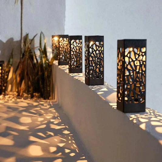 Solar Weatherproof Pattern Lights (Pack of 4)