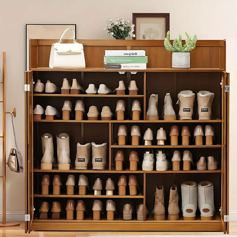 Bamboo Shoe Cabinet